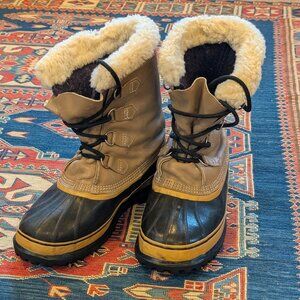 Sorel Caribou winter boots, wool and leather, sz10